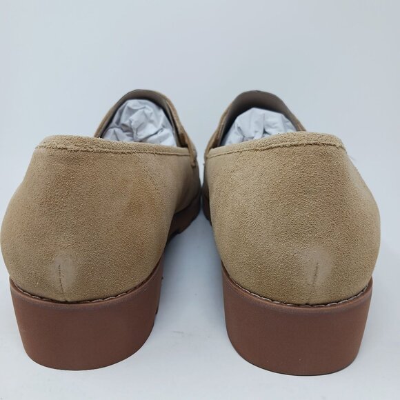 NEW Vionic Cheryl II Suede Loafers Size 12W Lug Sole Penny Loafers Corpcore - Picture 9 of 11